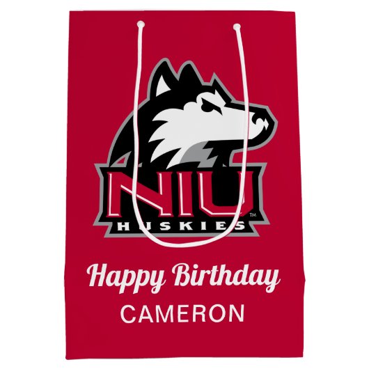 Northern Illinois Huskies | Geboortedag Medium Cadeauzakje (Achterkant)