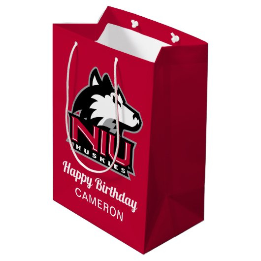 Northern Illinois Huskies | Geboortedag Medium Cadeauzakje (Achterkant Gekanteld)