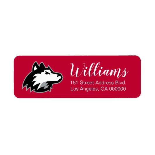 Northern Illinois Huskies | Kerstmis Etiket (Voorkant)