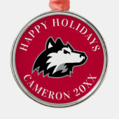 Northern Illinois Huskies Metalen Ornament (Voorkant)