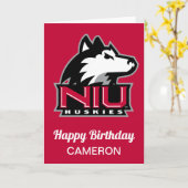Northern Illinois Huskies | Verjaardag Kaart (Gele Bloem)