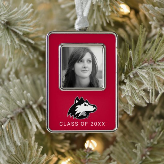 Northern Illinois Huskies Verzilverd Omlijst Ornament (Boom)