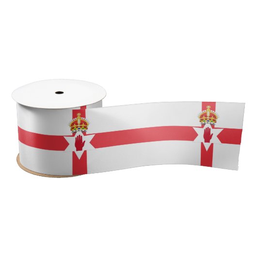 Northern Ireland flag Ribbon Satijnen Lint (Spoel)