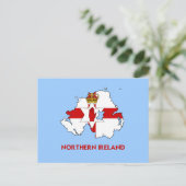 NORTHERN IRELAND MAP BRIEFKAART (Staand voorkant)