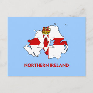 NORTHERN IRELAND MAP BRIEFKAART
