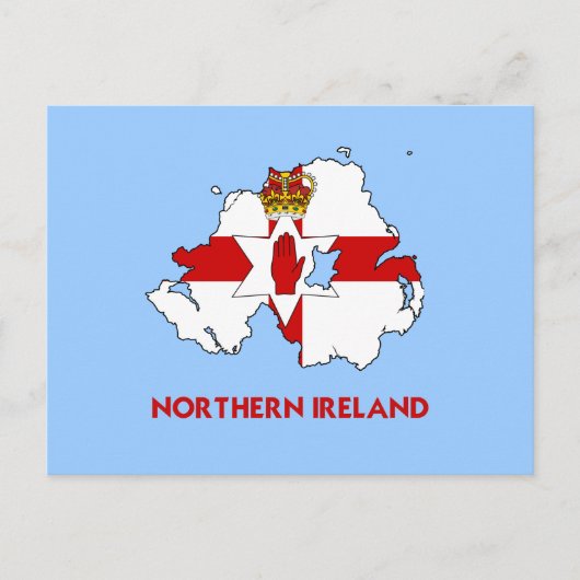 NORTHERN IRELAND MAP BRIEFKAART (Voorkant)