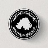 Northern Ireland Ronde Button 3,2 Cm (Voorkant)