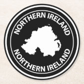 Northern Ireland Ronde Kartonnen Onderzetter (Voorkant)