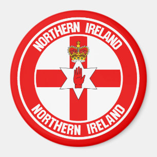 Northern Ireland Round Emblem Magneet