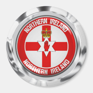 Northern Ireland Round Emblem Magneet