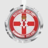 Northern Ireland Round Emblem Ornament (achterkant)