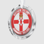 Northern Ireland Round Emblem Ornament (voorkant)