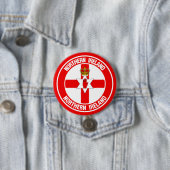 Northern Ireland Round Emblem Ronde Button 7,6 Cm (In situ)