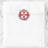 Northern Ireland Round Emblem Ronde Sticker (Tas)