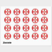 Northern Ireland Round Emblem Ronde Sticker (Vel)