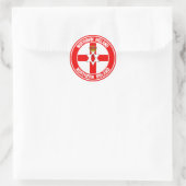 Northern Ireland Round Emblem Ronde Sticker (Tas)