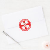 Northern Ireland Round Emblem Ronde Sticker (Envelop)