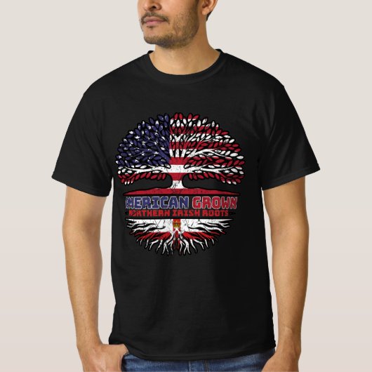 Northern Ireland Ulster US American USA T-shirt (Voorkant)