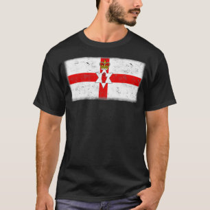 Northern Ireland Vintage Ulster Banner Coat of Arm T-shirt