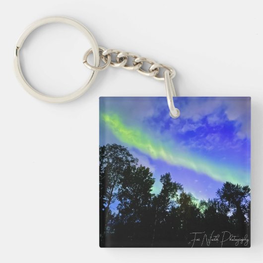 Northern Light acryl sleutelhanger dubbelzijdig (Voorkant)