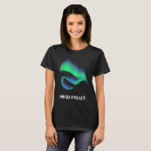 Northern Light Aurora Green Sky Men Women Kids T-shirt (Voorkant volledig)