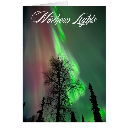 Northern Lights - 5 x 7 inch Art Kaart (Voorkant)