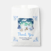 Northern Lights Animals Baby Shower Thank You Bedankzakje (Voorkant)