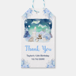 Northern Lights Animals Birthday Party Thank You Cadeaulabel
