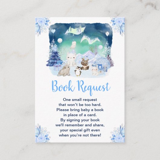 Northern Lights Arctic Animals Book Request Informatiekaartje (Voorkant)