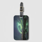 Northern Lights Astro Photo Bagagelabel (Voorkant (verticaal))