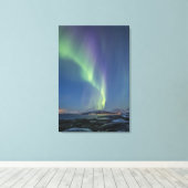 Northern Lights Astro Photo Canvas Afdruk (Insitu (Houten vloer))
