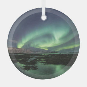 Northern Lights Astro Photo Glas Ornament