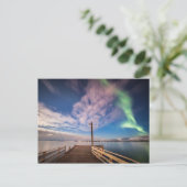 Northern Lights Aurora Jetty Briefkaart (Staand voorkant)