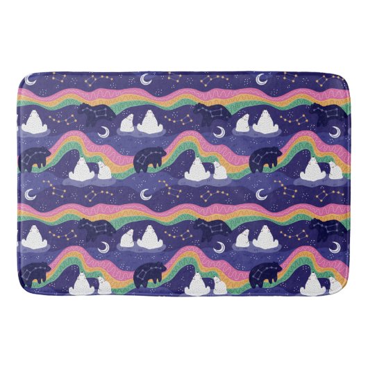 Northern Lights Bath Mat (Voorkant)