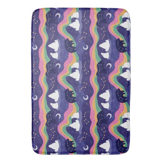 Northern Lights Bath Mat (Voorkant Verticaal)
