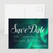 Northern Lights Bewaar het Date Briefkaart (Voorkant / Achterkant)