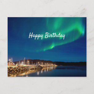 Northern Lights Birthday Briefkaart