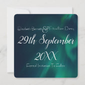 Northern Lights Bruiloft Bewaar de datum Save The Date (Achterkant)