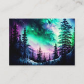 Northern Lights Bruiloft Details Behuizing Kaart (Achterkant)