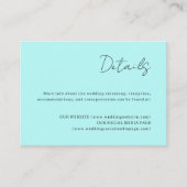 Northern Lights Bruiloft Details Behuizing Kaart (Voorkant)