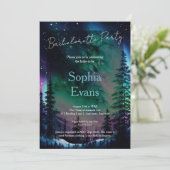 Northern Lights bruiloft vrijgezellenfeest Kaart (Staand voorkant)