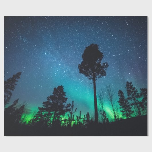Northern Lights Cadeaupapier (Vlak)