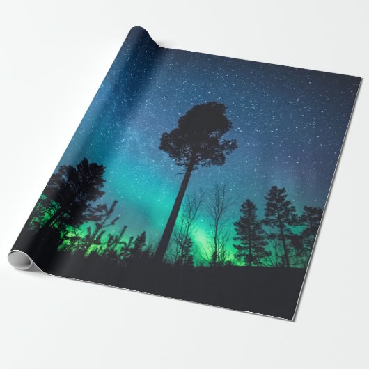 Northern Lights Cadeaupapier (Uitgerold)