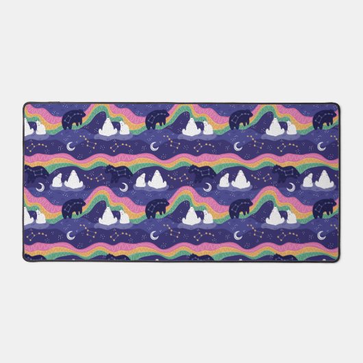 Northern Lights Desk Mat (Voorkant)