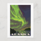 Northern Lights en Orcas - Yukon, Alaska Briefkaart (Voorkant)