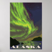 Northern Lights en Orcas - Yukon, Alaska Poster (Voorkant)