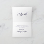 Northern Lights Forrest Magical Moment Wedding  Bedankkaart (Binnen)