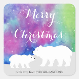 Northern Lights Gepersonaliseerde vakantie Sticker