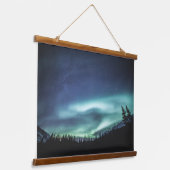 Northern Lights Hangend Wandkleed (Gebogen)