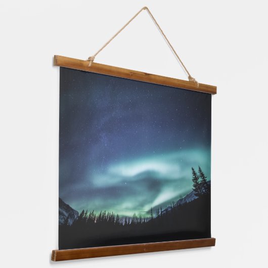Northern Lights Hangend Wandkleed (Gebogen)